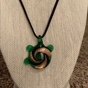 Glass Turtle Necklace